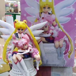 Figura Sailor Moon + Sailor Chibi Edición sentadas