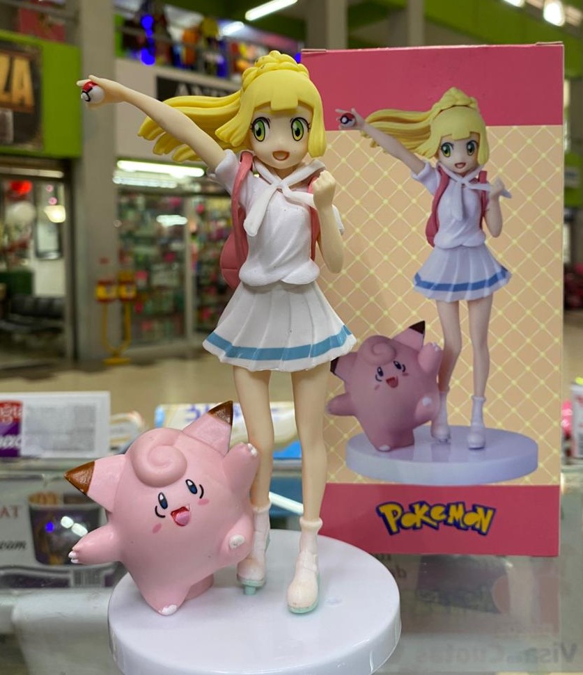 Figura Pokémon Lillie con Clefairy