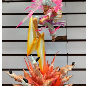 Figura PREMIUM Luffy Gear 5 edición con Rayo 50cm con Iluminación
