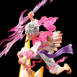 Figura PREMIUM Luffy Gear 5 edición con Rayo 50cm con Iluminación