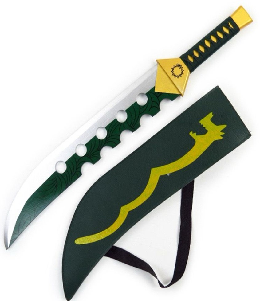 Espada de Meliodas con funda escala 1/1 73cm Material Madera