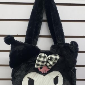 Bolso rostro de Kuromi grande color negro