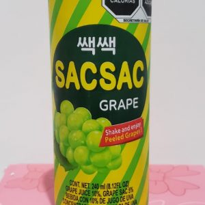 Bebida Sac Sac uva verde con pulpa de uva Q12 C/U