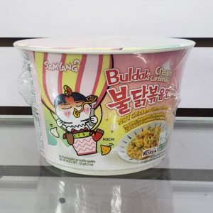 Ramen Buldak Cream Carbonara en vaso nivel de picante 2 Q25 C/U