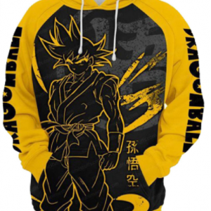 Sudadero de Poliéster Dragon Ball Amarillo-Negro