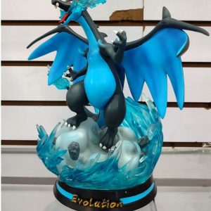 Figura PREMIUM Mega Charizard X 30CM Con Iluminación