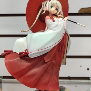 Figura PREMIUM Yoshino Tomotake Senren Banka Edición con Paraguas 28cm con 2 rostros intercambiables