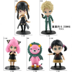 Combo 5 Figuras Spy x Family 10CM