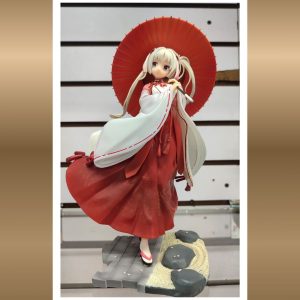 Figura PREMIUM Yoshino Tomotake Senren Banka Edición con Paraguas 28cm con 2 rostros intercambiables