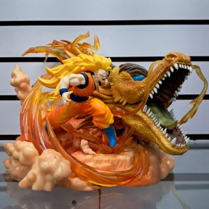 Figura Gokú con el Ataque del Dragón 22cm