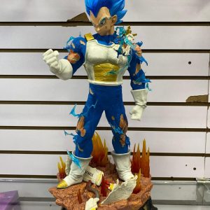 Figura PREMIUM Vegeta 52CM con Base y con 3 Cabezas Intercambiables