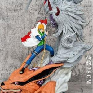 Figura Minato con Shinigami y Kyubi 28cm con 2 cabezas intercambiables