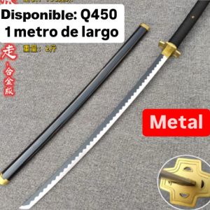 Katana de Metal Zoro Yubashiri Negra