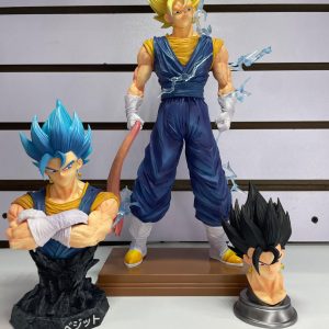 Figura PREMIUM Vegetto Edicion con busto extra, 3 cabezas intercambiables y 2 manos 32CM