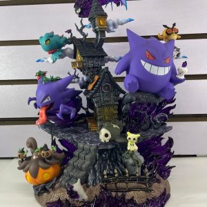 Figura PREMIUM Diorama  Pokémon Fantasma  Gengar y Más 31cm