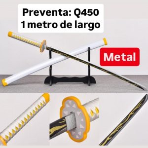 Katana de Metal Zenitsu 1 metro de largo