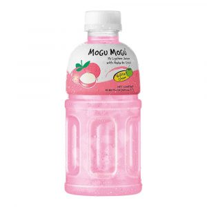 Mogu Mogu de Licha con trozos de gelatina de fruta