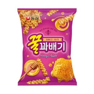 Fritura hojuelas de manzana con miel