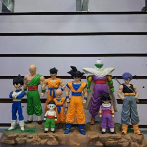 Figura Múltiple  Escena Ending  DRAGÓN BALL Z  con 3 Cabezas  Intercambiables